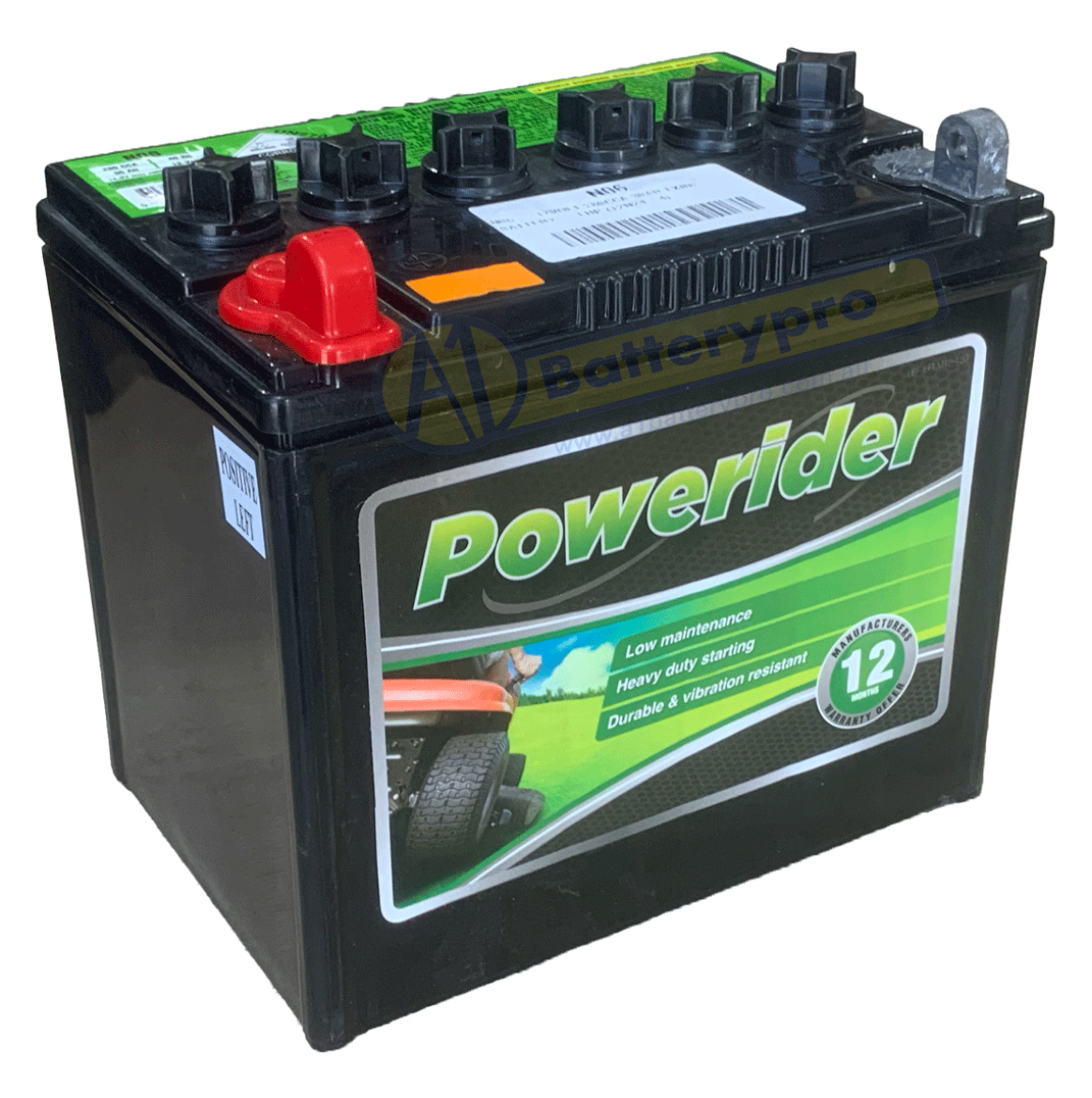 Picture of N06 - 12VOLT 280CCA 30AH EXIDE BATTERY - LHP (12N24-4)