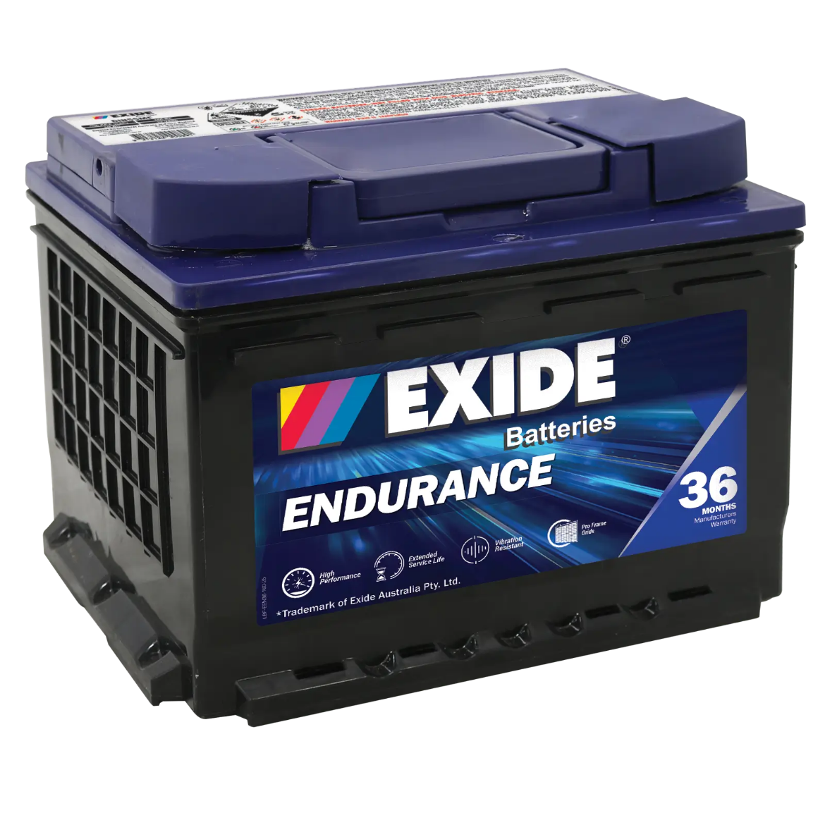 Picture of DIN55MF - 12VOLT 550CCA 55AH EXIDE SEALED MAINTENANCE FREE BATTERY - RHP (PBDIN55)