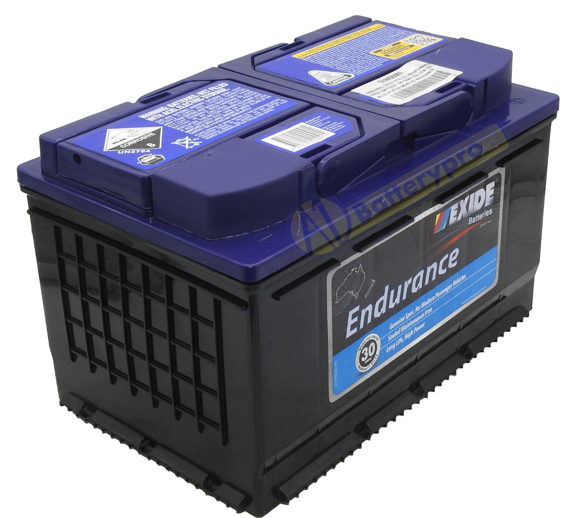 Picture of DIN66MF - 12VOLT 650CCA 66AH EXIDE SEALED MAINTENANCE FREE BATTERY  - RHP (PBDIN66)