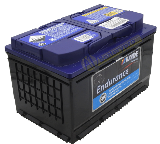 Picture of DIN66MF - 12VOLT 650CCA 66AH EXIDE SEALED MAINTENANCE FREE BATTERY  - RHP (PBDIN66)