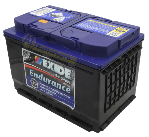 Picture of DIN66HMF - 12VOLT 720CCA 80AH EXIDE CALCIUM MAINTENANCE FREE BATTERY - RHP