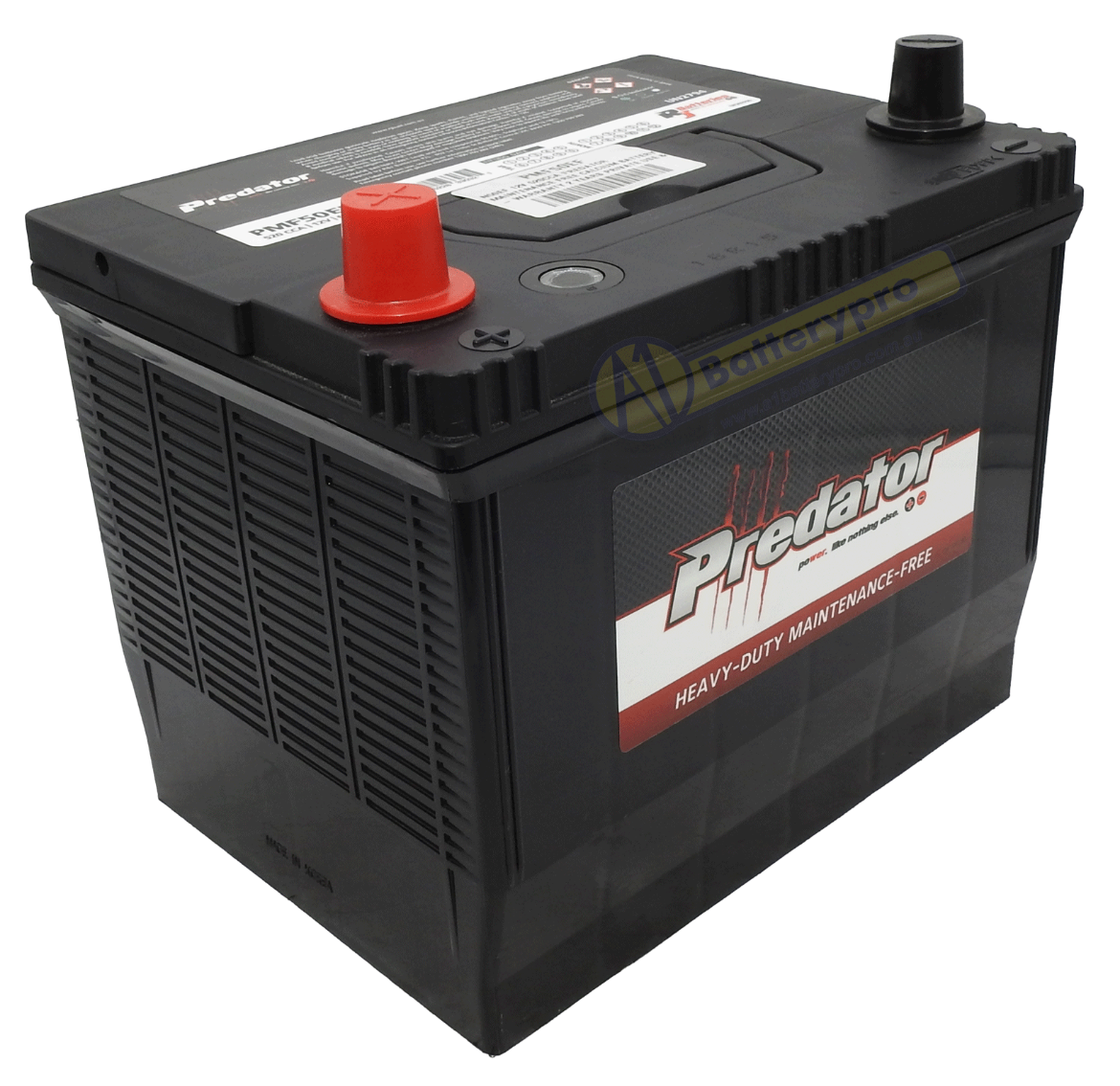 Picture of N50EF - 12VOLT 520CCA PREDATOR MAINTENANCE FREE CALCIUM BATTERY - LHP