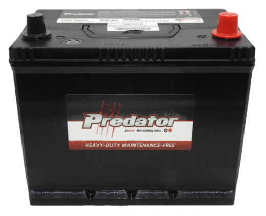 Picture of N50ZZL - 12VOLT 600CCA PREDATOR MAINTENANCE FREE CALCIUM BATTERY - RHP