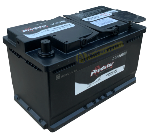 Picture of LN4-AGM 12VOLT 800CCA 80AH PREDATOR HEAVY DUTY AGM STOP START MAINTENANCE FREE BATTERY - RHP (580 901 080 / DIN77H)