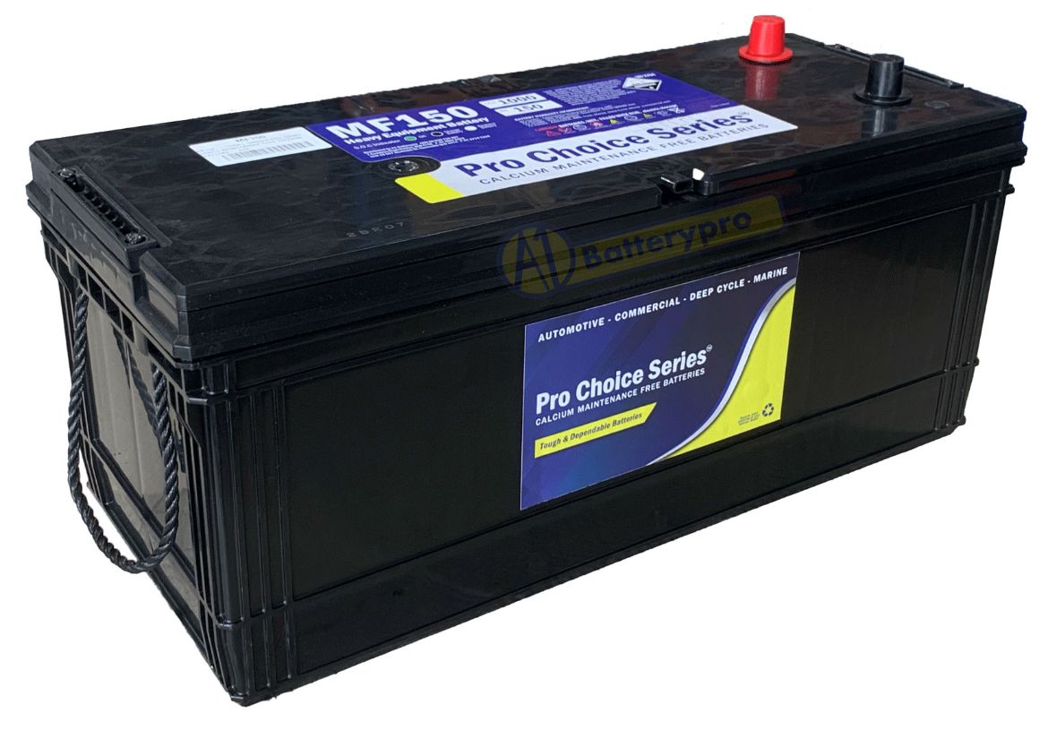Picture of MF150 - 12VOLT 1000CCA PRO CHOICE SERIES MAINTENANCE FREE CALCIUM BATTERY - RHP