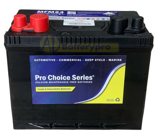 Picture of MF24M - 12VOLT 600CCA 80AH PRO CHOICE SERIES MAINTENANCE FREE CALCIUM MARINE BATTERY