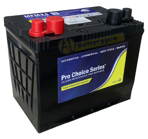 Picture of MF24M - 12VOLT 600CCA 80AH PRO CHOICE SERIES MAINTENANCE FREE CALCIUM MARINE BATTERY