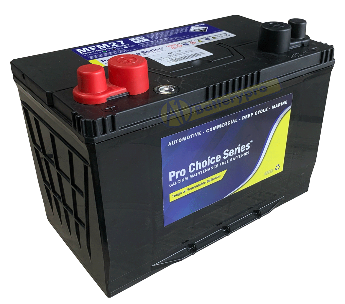 Picture of MF27M - 12VOLT 680CCA 97AH PRO CHOICE SERIES MAINTENANCE FREE CALCIUM MARINE BATTERY