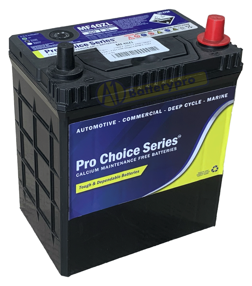 Picture of NS40ZL - 12VOLT 300CCA PRO CHOICE SERIES CALCIUM MAINTENANCE FREE BATTERY - RHP
