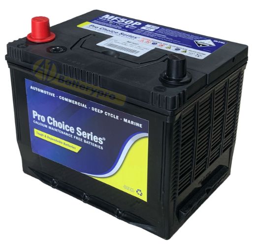 Picture of N50P/N50 - 12VOLT 520CCA PRO CHOICE SERIES MAINTENANCE FREE CALCIUM BATTERY - LHP
