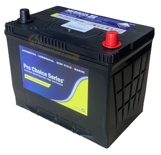 Picture of N50ZZL - 12VOLT 600CCA PRO CHOICE SERIES MAINTENANCE FREE CALCIUM BATTERY - RHP