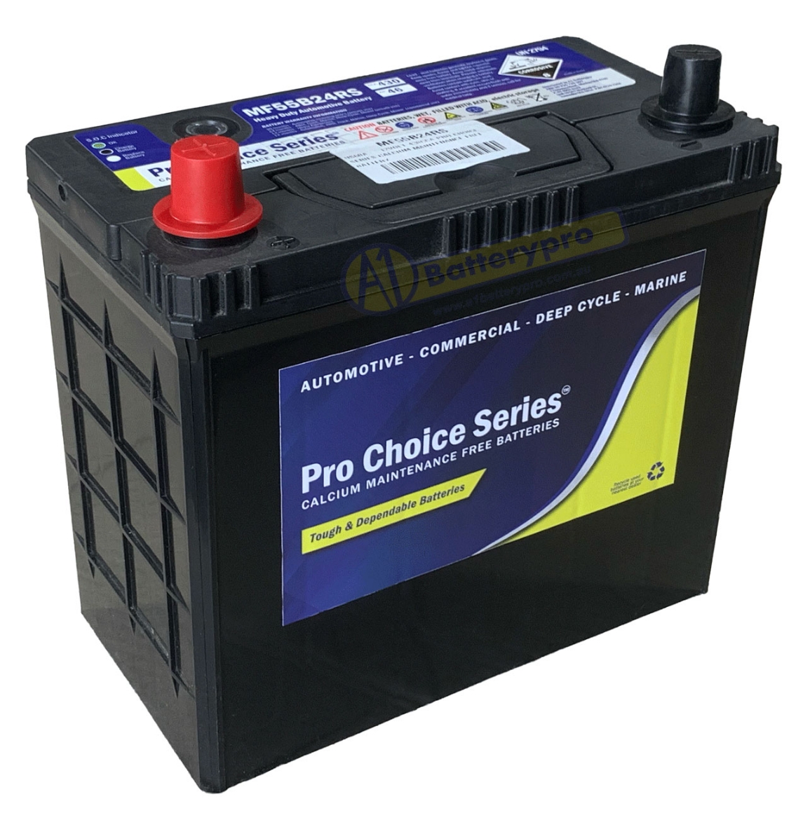 Picture of NS60A - 12VOLT 430CCA PRO CHOICE SERIES CALCIUM MAINTENANCE FREE BATTERY - LHP