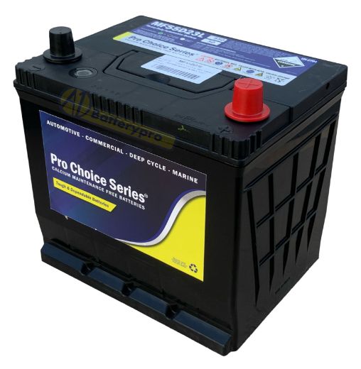 Picture of MF55D23L- 12VOLT 550CCA PRO CHOICE SERIES CALCIUM MAINTENANCE FREE BATTERY - RHP