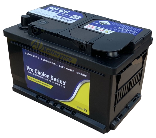 Picture of MF66 - 12VOLT 640CCA PRO CHOICE SERIES CALCIUM MAINTENANCE FREE BATTERY (DIN66)