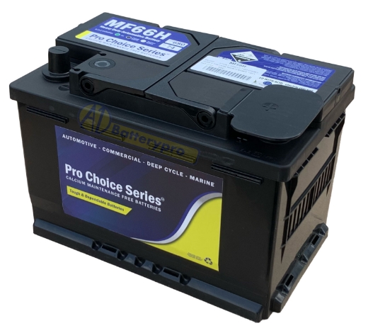 Picture of MF66H - 12VOLT 680CCA PRO CHOICE SERIES CALCIUM MAINTENANCE FREE BATTERY - RHP