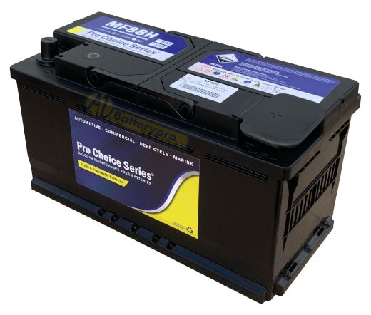 Picture of MF88H - 12VOLT 820CCA PRO CHOICE SERIES CALCIUM MAINTENANCE FREE BATTERY - RHP