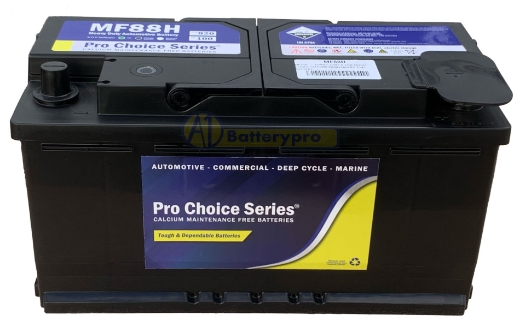 Picture of MF88H - 12VOLT 820CCA PRO CHOICE SERIES CALCIUM MAINTENANCE FREE BATTERY - RHP