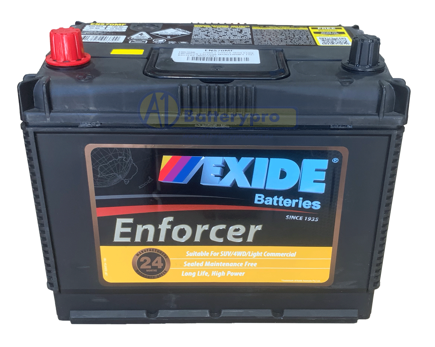 ENS70MF N50ZZMF 12VOLT 535CCA 50AH EXIDE ENFORCER CALCIUM MAINTENANCE