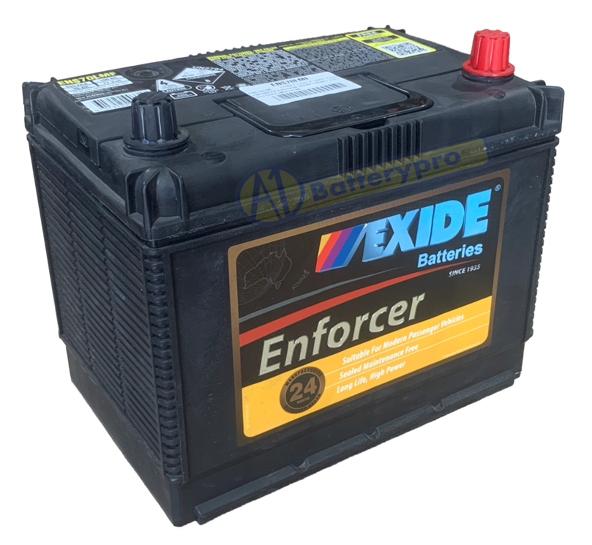 Picture of ENS70LMF - 12VOLT 535CCA 50AH  EXIDE ENFORCER CALCIUM MAINTENANCE FREE BATTERY - RHP (N50ZZLMF)