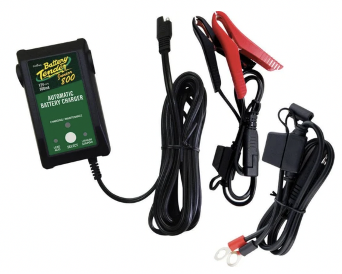 Picture of 12V BATTERY TENDER JUNIOR 4 STAGE SMART CHARGER FOR LITHIUM LiFEP04/ LEAD ACID/ AGM/ GEL
