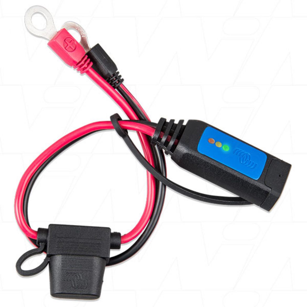 Picture of VICTRON BATTERY INDICATOR EYELET TO M8 EYELET CONNECTOR W/ 30A AUTO BLADE FUSE (BPC900120114)