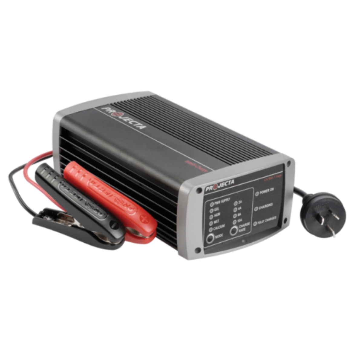 Picture of 12V 10AH PROJECTA FULLY AUTOMATIC 7 STAGE SWITCH MODE INTELLI-CHARGE BATTERY CHARGER