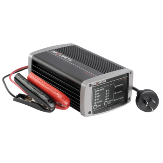 Picture of 12V 7AH PROJECTA FULLY AUTOMATIC 7 STAGE SWITCH MODE INTELLI-CHARGE BATTERY CHARGER