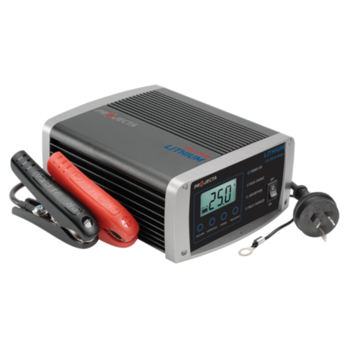 Picture of 12V 25AH FULLY AUTOMATIC 5 STAGE SWITCH MODE INTELLI-CHARGE PROJECTA BATTERY CHARGER
