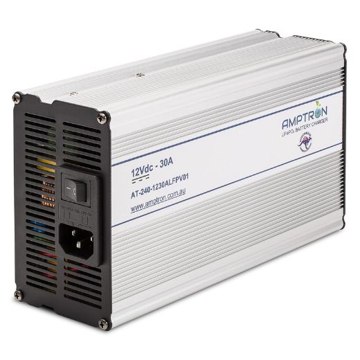 Picture of 12V 30AH AMPTRON AC-DC LIFEPO4 BATTERY CHARGER