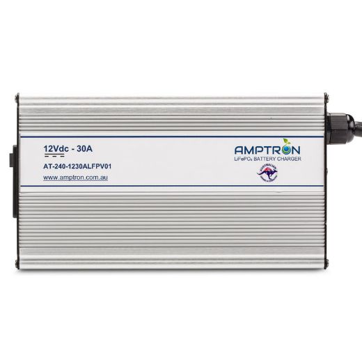 Picture of 12V 30AH AMPTRON AC-DC LIFEPO4 BATTERY CHARGER