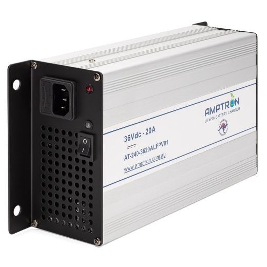 Picture of 36V 20AH AMPTRON AC-DC LIFEPO4 BATTERY CHARGER
