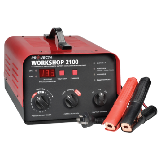 Picture of 6/12/24V 21AMP 2 STAGE HEAVY DUTY PROJECTA BATTERY CHARGER