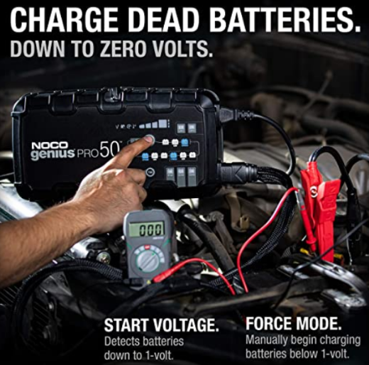 Picture of 6/12/24V 50AH NOCO GENIUS PRO50 FULLY AUTOMATIC SMART BATTERY CHARGER - IP20 RATING