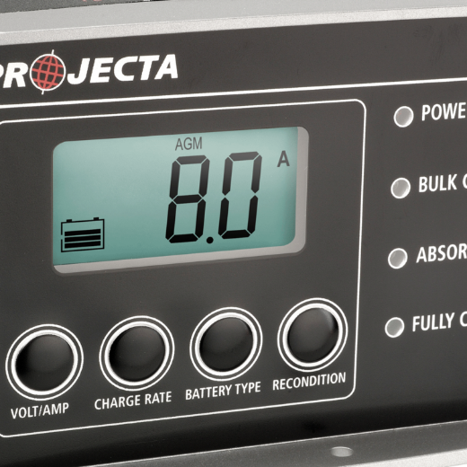 Picture of 24V 8AH PROJECTA FULLY AUTOMATIC 7 STAGE SWITCH MODE INTELLI-CHARGE BATTERY CHARGER