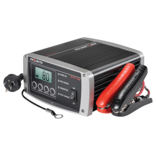 Picture of 24V 8AH PROJECTA FULLY AUTOMATIC 7 STAGE SWITCH MODE INTELLI-CHARGE BATTERY CHARGER