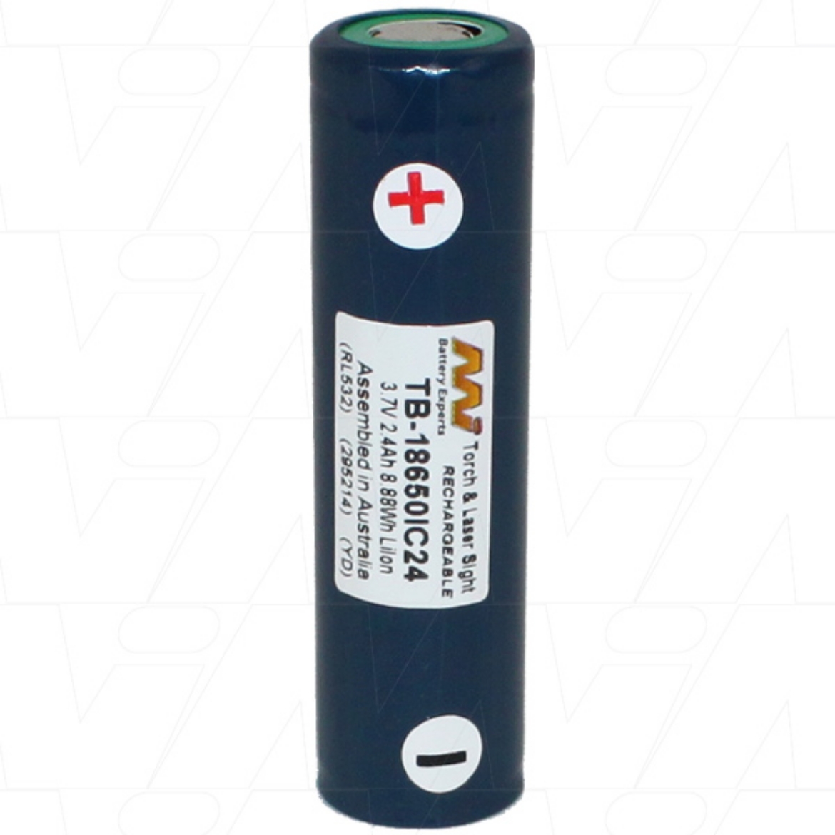 Picture of 3.7V 18650 RECHARGEABLE LITHIUM BATTERY 2400MAH