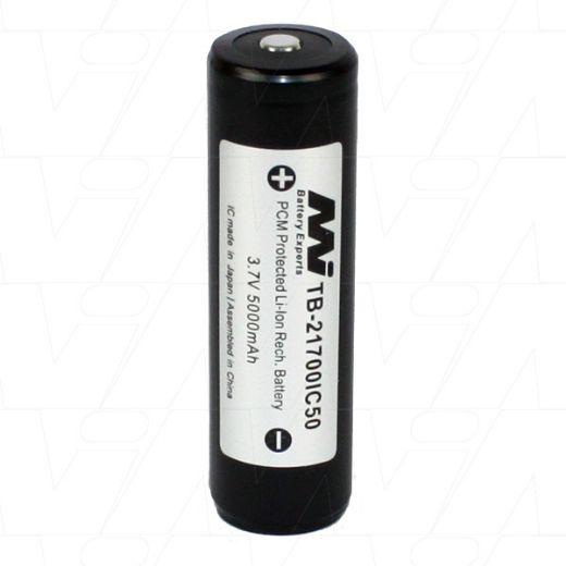 Picture of 3.7V 21700 RECHARGEABLE LITHIUM ION BATTERY 5000MAH