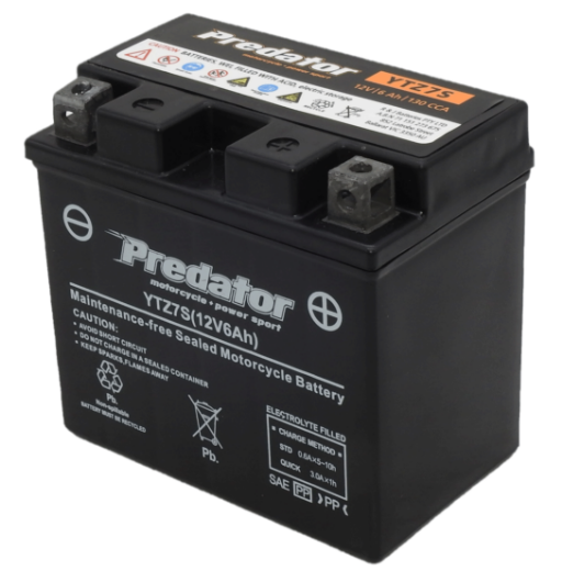 Picture of YTZ7S - 12VOLT 6AH PREDATOR MOTORCYCLE AGM BATTERY - RHP