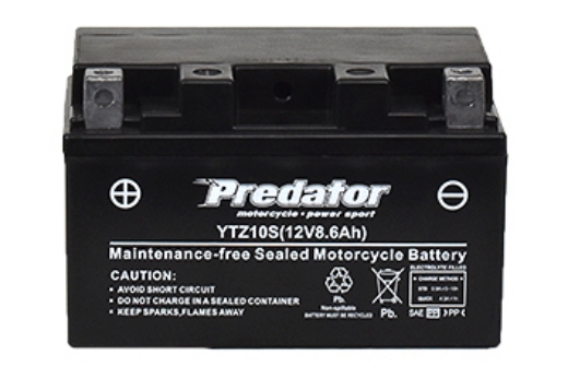 Picture of YTZ10S - 12VOLT 8.6AH  PREDATOR MOTORCYCLE AGM BATTERY - LHP