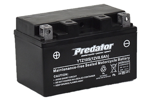 Picture of YTZ10S - 12VOLT 8.6AH  PREDATOR MOTORCYCLE AGM BATTERY - LHP