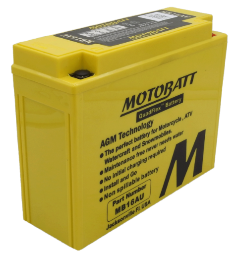Picture of MB16AU - 12VOLT 250CCA 20.5AH MOTOBATT AGM QUADFLEX BATTERY - RHP