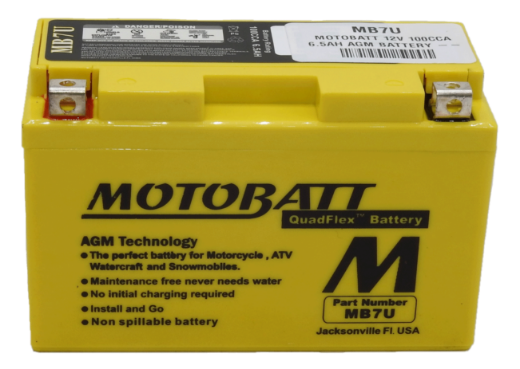 Picture of MB7U - 12VOLT 100CCA 6.5AH MOTOBATT AGM BATTERY - LHP