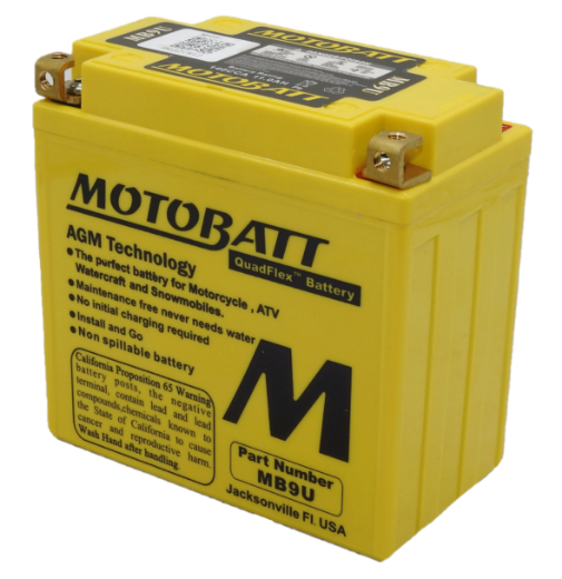 Picture of MB9U - 12VOLT 165CCA 11AH  MOTOBATT AGM QUADFLEX BATTERY