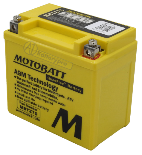 Picture of MBTZ7S - 12VOLT 100CCA 6.5AH MOTOBATT AGM BATTERY - RHP