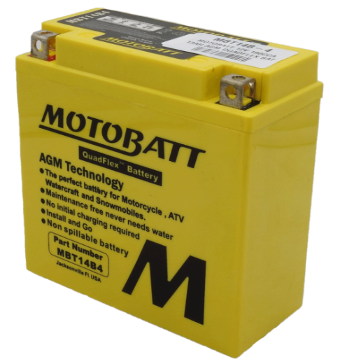 Picture of MBT14B-4 - 12VOLT 180 CCA 13AH MOTOBATT AGM QUADFLEX BATTERY - LHP