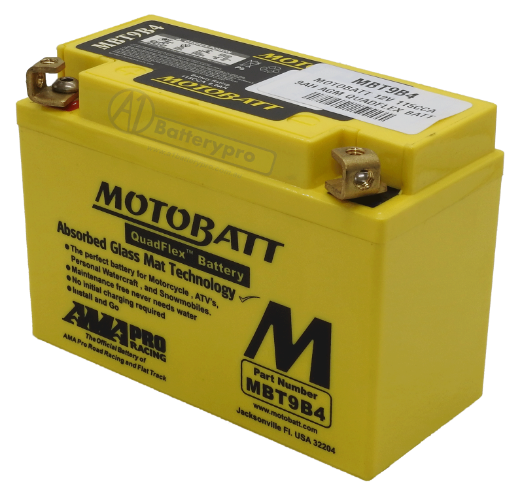 Picture of MBT9B4 - 12VOLT 140CCA 9AH MOTOBATT AGM QUADFLEX BATTERY - LHP