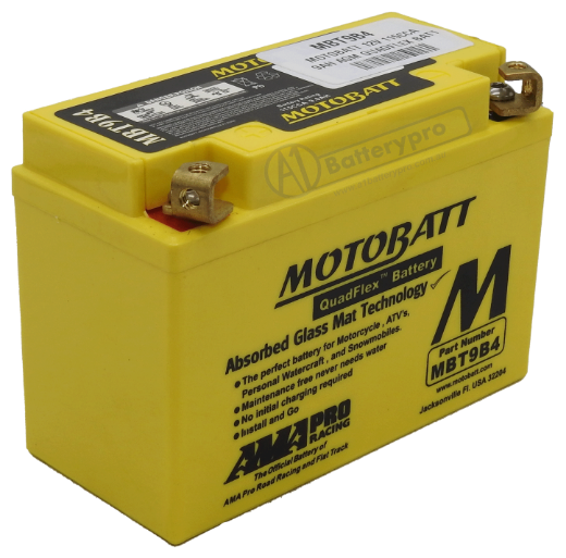 Picture of MBT9B4 - 12VOLT 140CCA 9AH MOTOBATT AGM QUADFLEX BATTERY - LHP