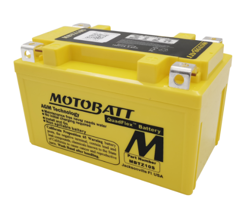 Picture of MBTZ10S - 12VOLT 165CCA 8.6AH MOTOBATT AGM QUADFLEX BATTERY