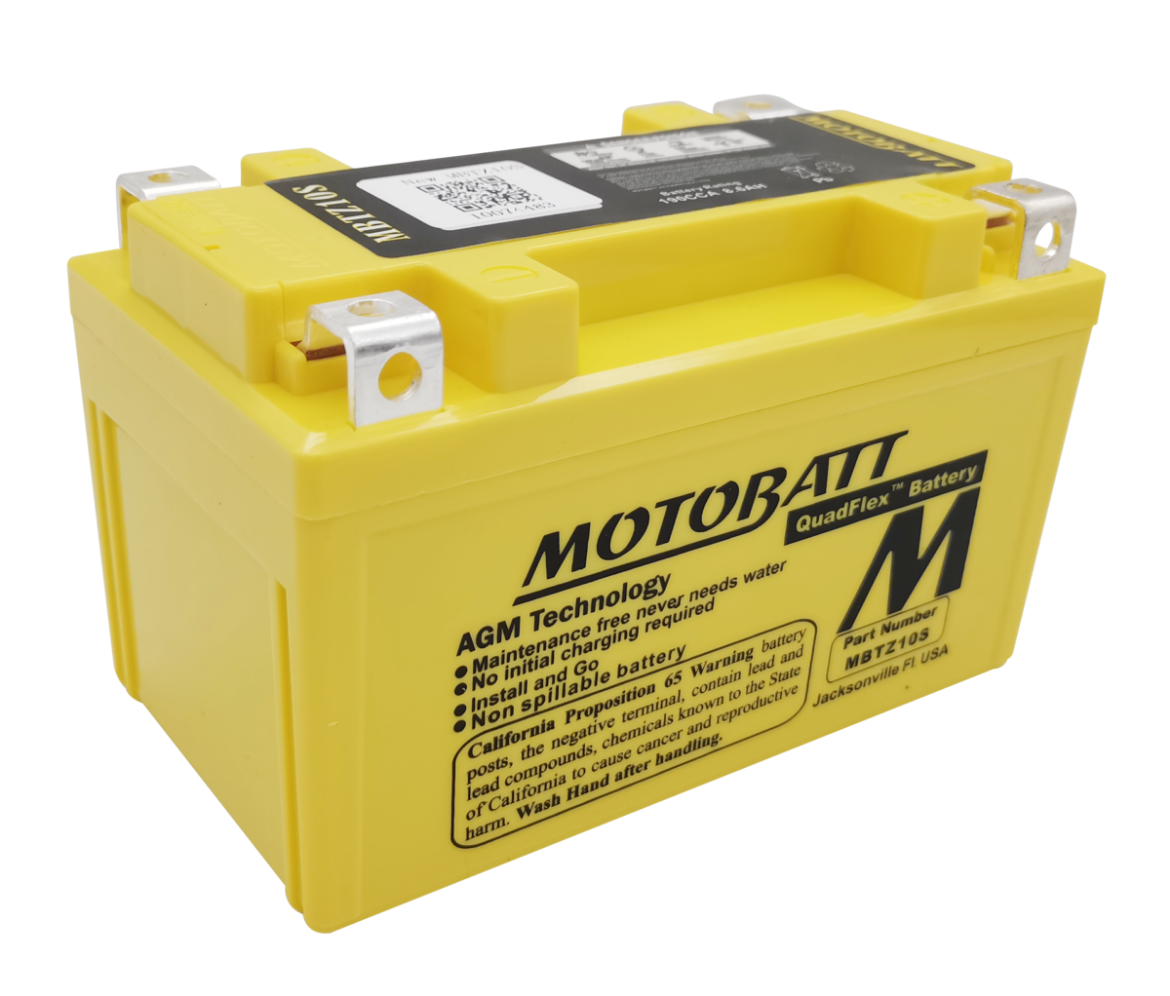 Picture of MBTZ10S - 12VOLT 165CCA 8.6AH MOTOBATT AGM QUADFLEX BATTERY