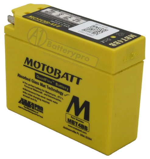 Picture of MBT4BB -  12VOLT 40CCA 2.5AH MOTOBATT AGM BATTERY